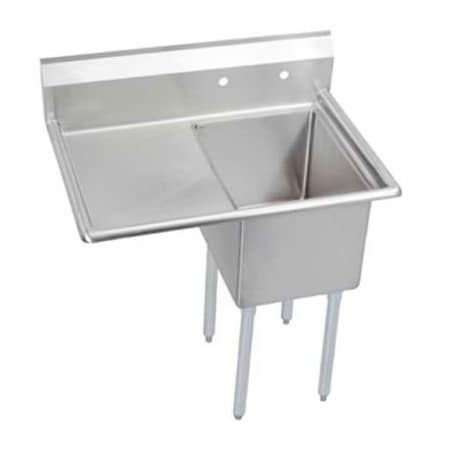 Elkay Elkay NSF Sink, 1-Compartment, 16L x 20W Bowl, 12 Deep, 18 Left Drainboard E1C16X20-L-18X